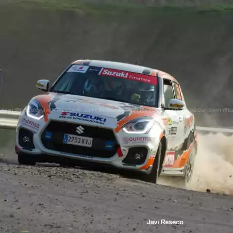 Pablo Pazó e Ezequiel Salgueiro no Rallye de Ferrol