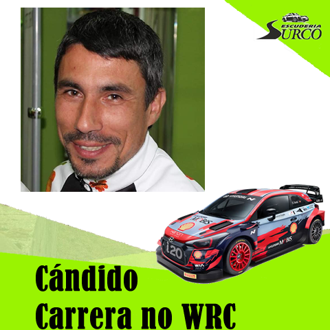 Cándido Carrera no WRC con Sordo