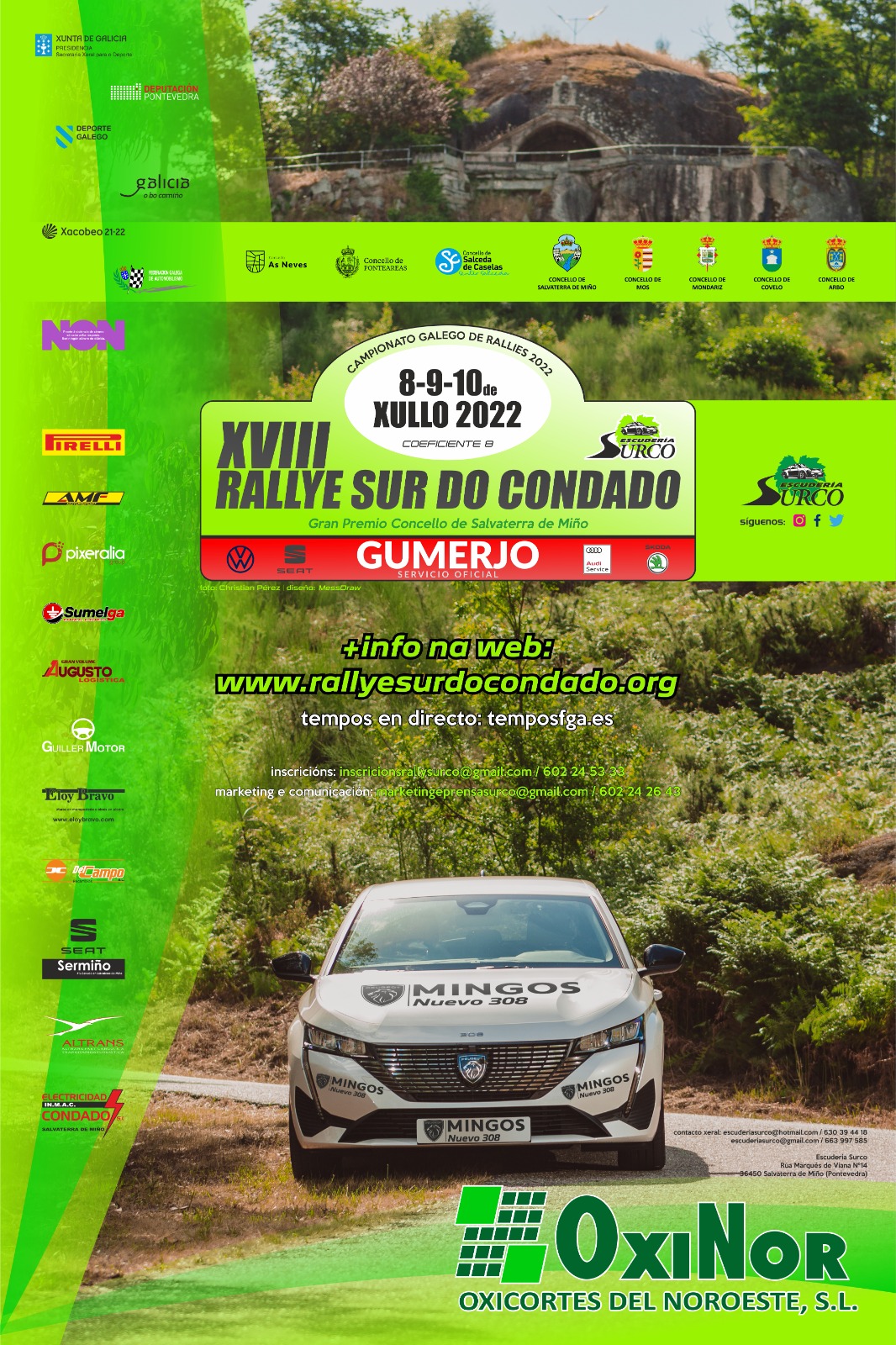 cartel XVIII Rally Sur do Condado 2022